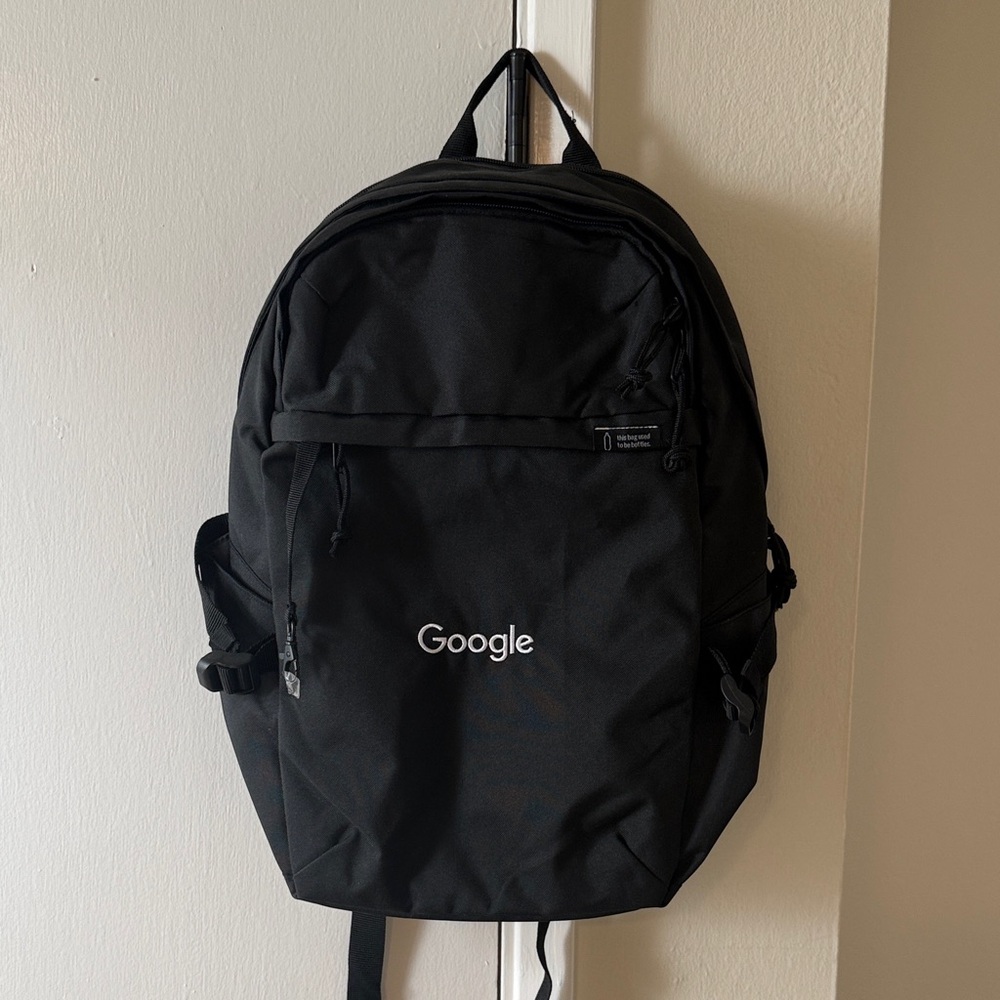 Google Black Laptop Travel Backpack NWOT